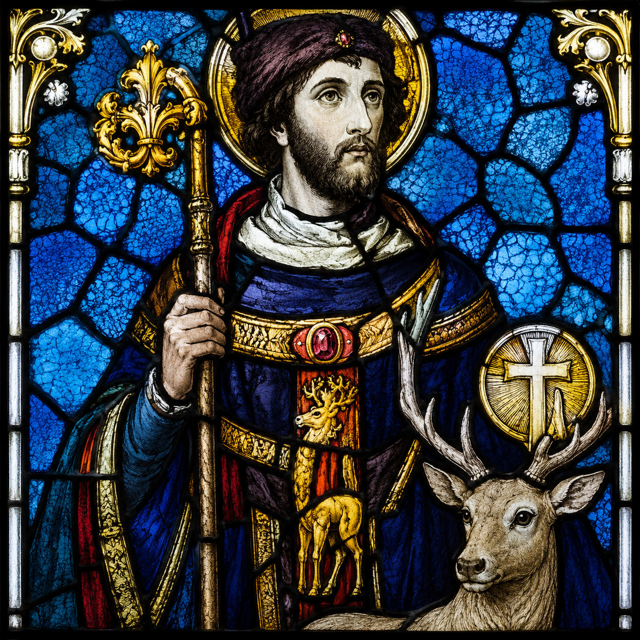 Représentation de saint Hubert